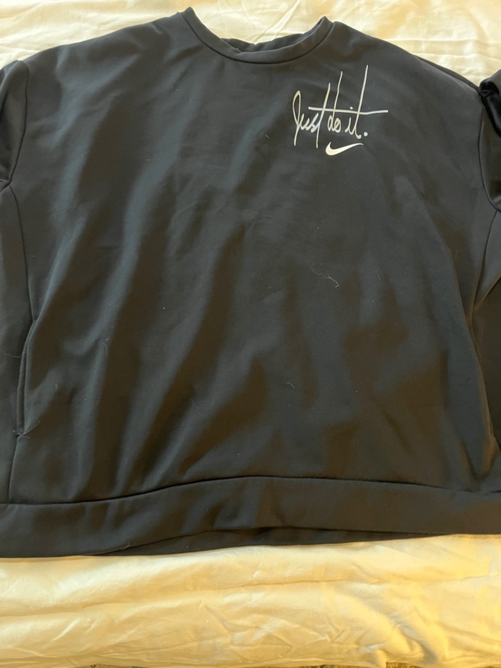 Nike Black Crewneck Sweatshirt with White Script